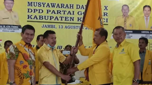 Boy Edwar Terpilih Aklamasi Pimpin DPD II Golkar Kerinci