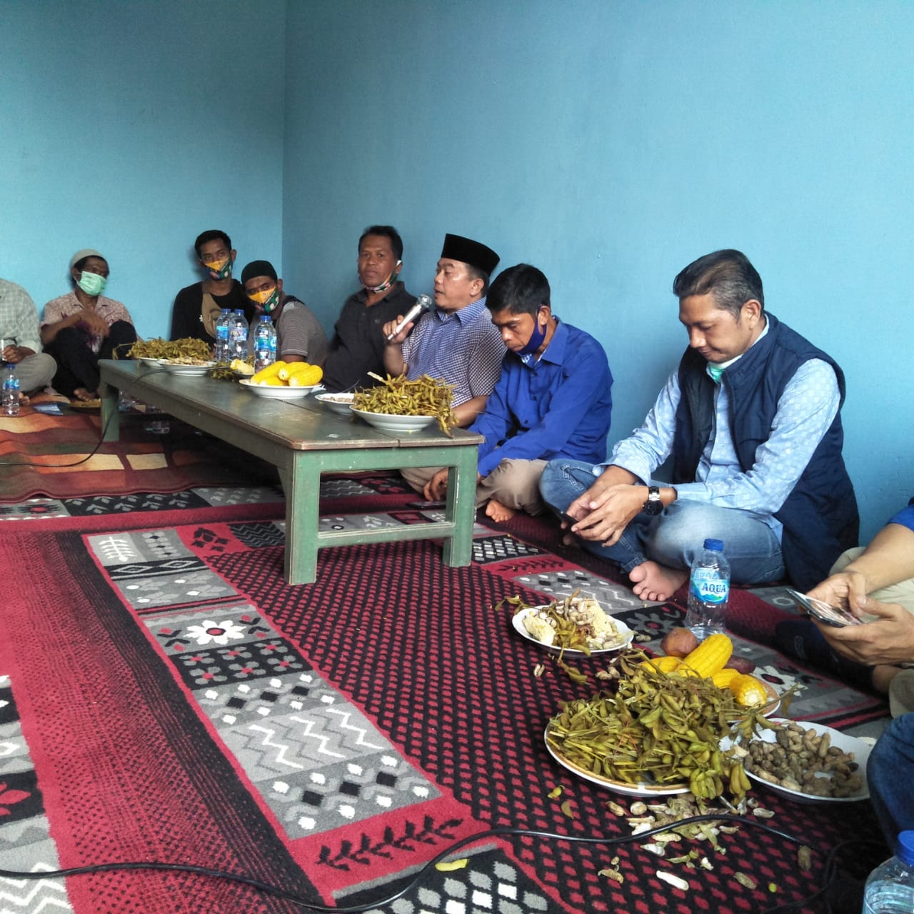 Saat Al Haris Semangat Melihat Rebusan Ubi, Jagung dan Kacang Tanah