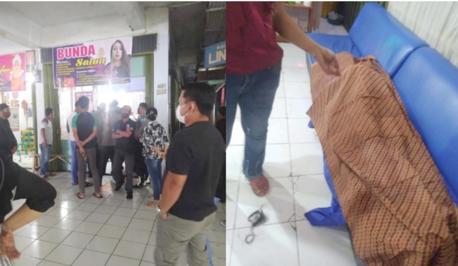 Perempuan Meninggal di Kios Salon Kincai Plaza