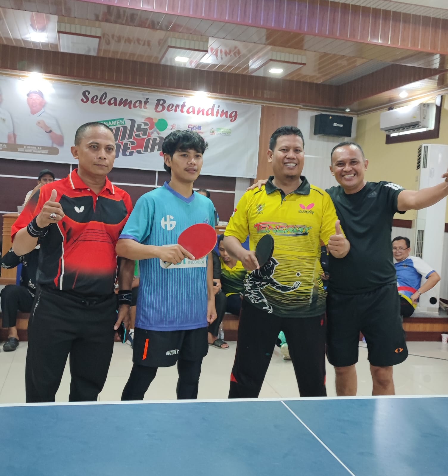 Turnamen Tenis Meja Antar OPD Semarakan Hari Jadi Kab. tanjabbarat ke 58 dan HUT RI ke 78