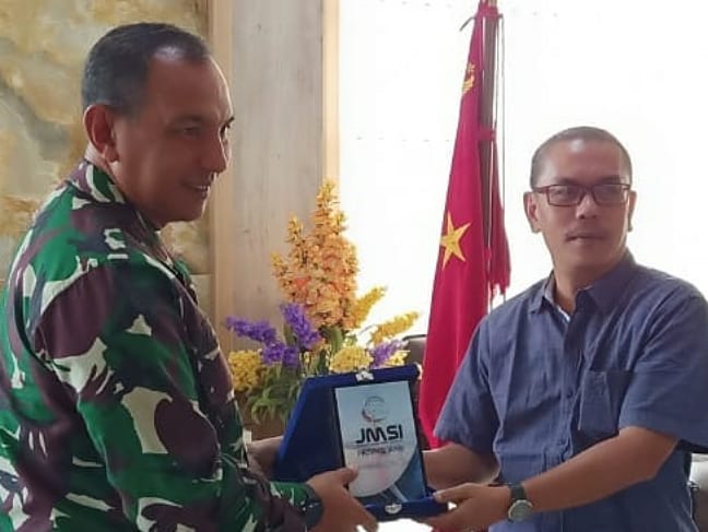 Danrem 042/Gapu Sambut Kunjungan Pengurus JMSI Provinsi Jambi