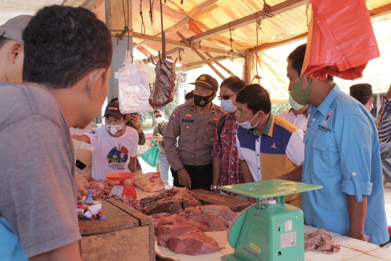 Saat Cawagub Syafril Nursal Blusukan ke Pasar Pu Tembesi