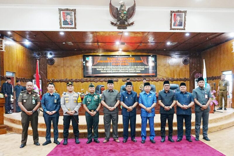DPRD Tanjabbar Gelar Paripurna Pengumuman, Penetapan Paslon Bupati dan Wakil Bupati Terpilih Pilkada Serentak Tahun 2024