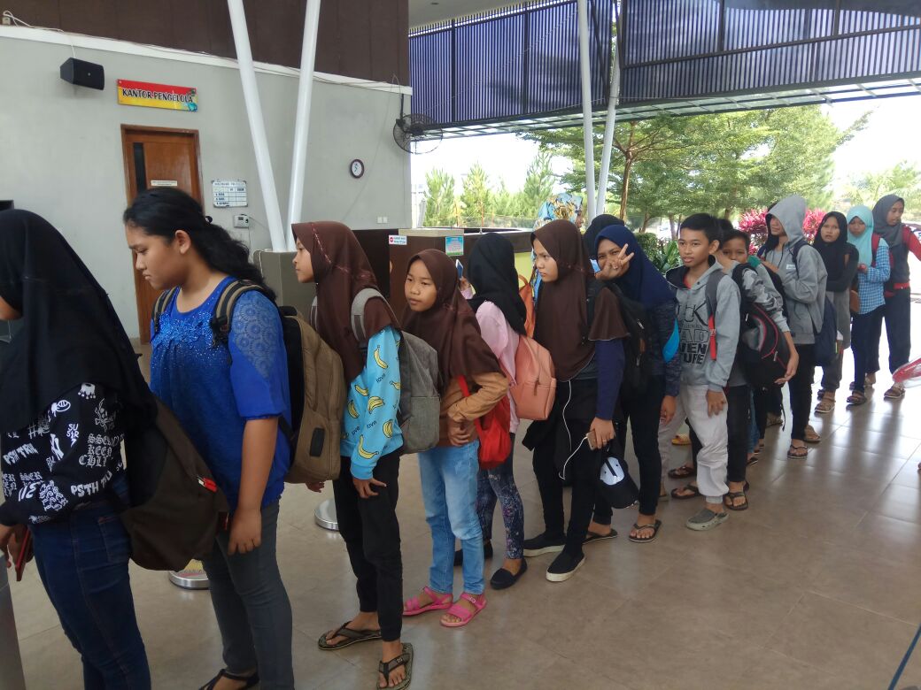 30 siswa SMPN 1 kuala Tungkal mengikuti  Sport N Turism