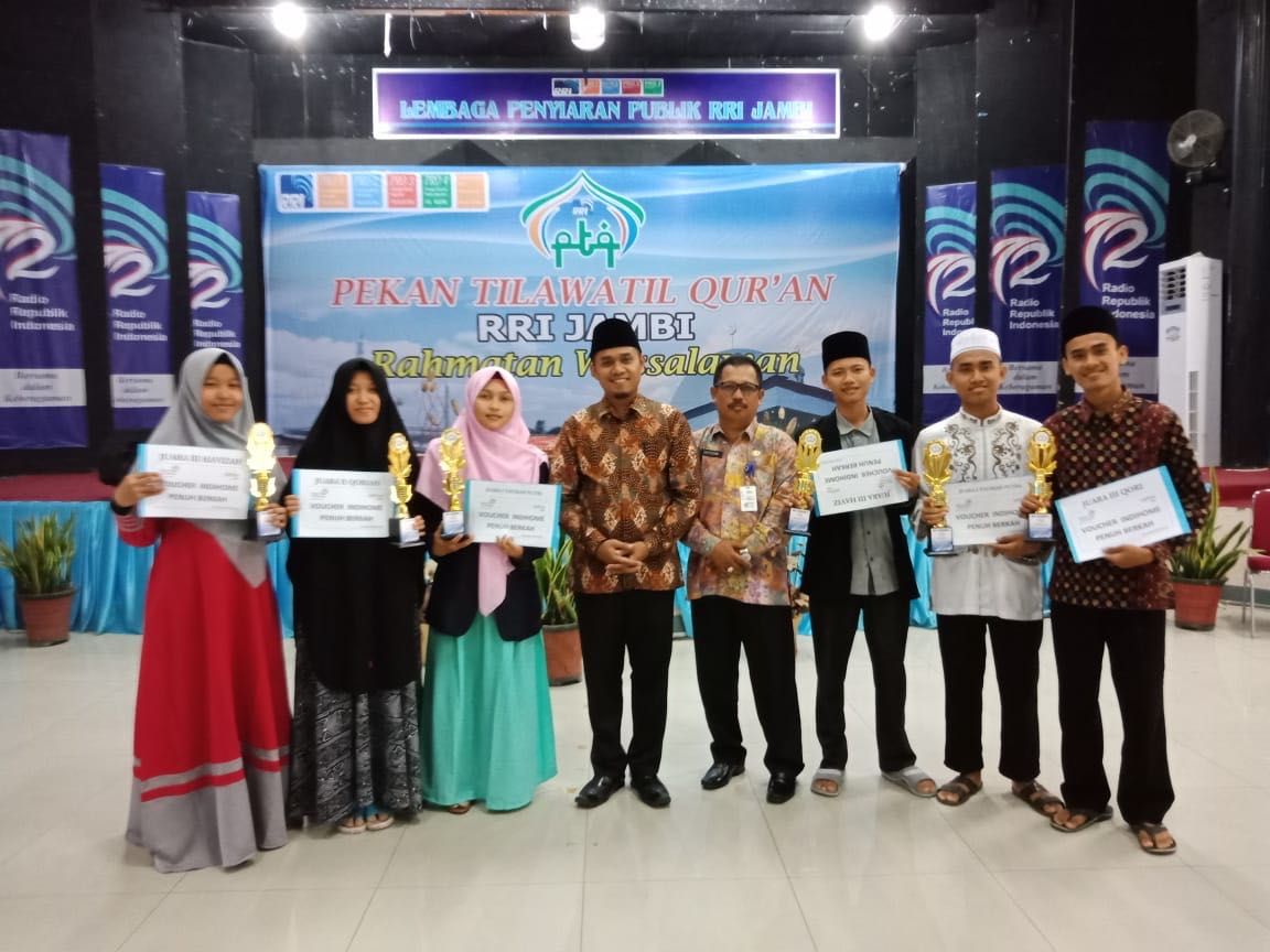 6 Qori Qariah Tanjab Barat Sabet Juara di PTQ RRI Jambi