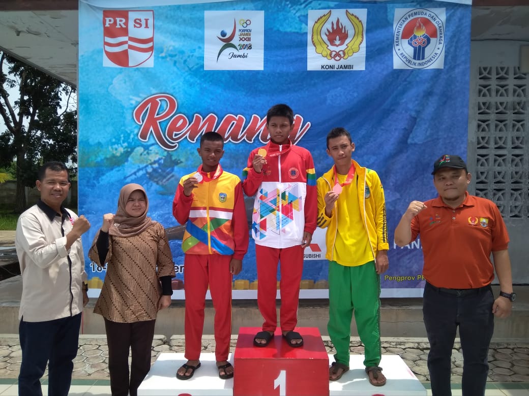 Porprov Jambi 2018: Cabor Renang, Sumbang Mendali Dua Emas dan Perak  Untuk Tanjung Jabung Barat