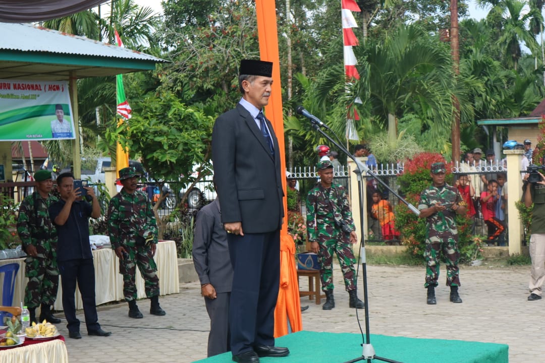 Sekda  Menjadi Irup Serahterima Pleton Beranting Yudha Wastu Pramuka Jaya