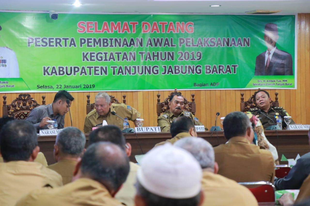 Gelar Pembinaan Awal Pelaksanaan Kegiatan Tahun 2019, Safrial Sampaikan Ini...