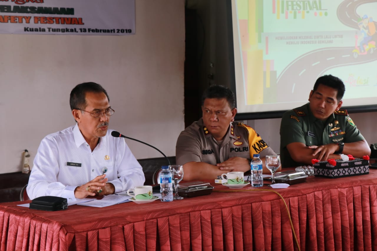 Sekda Ambok Tuo Hadiri  Rapat Koordinasi Persiapan Millenial Road Safety Festival 