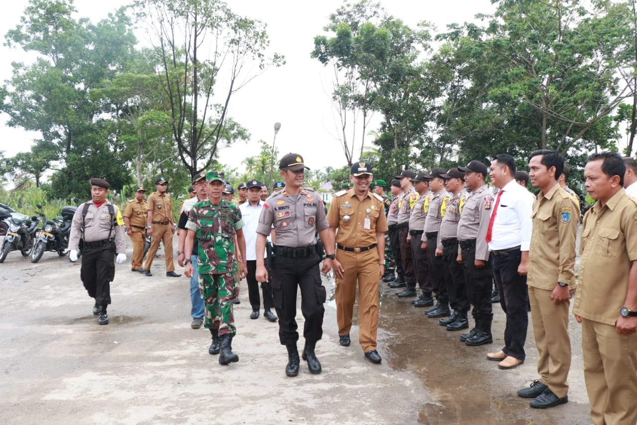 Jelang Pemilu 2019, Kecamatan Bram itam Gelar Apel Kesiapsiagaan Pengamanan