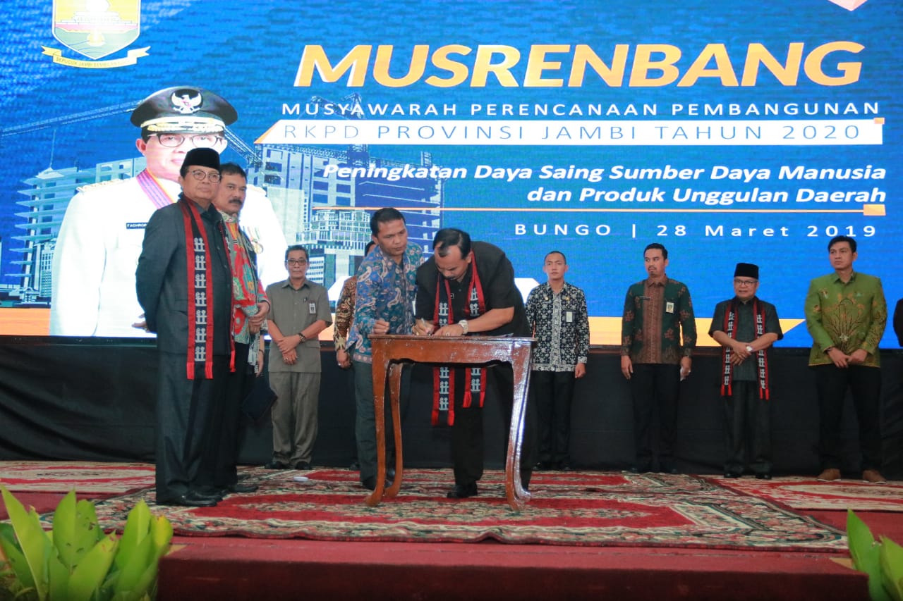 Sinergikan Pembangunan, Wabup Amir Sakib Hadiri Musrembang Provinsi Jambi di Muaro Bungo