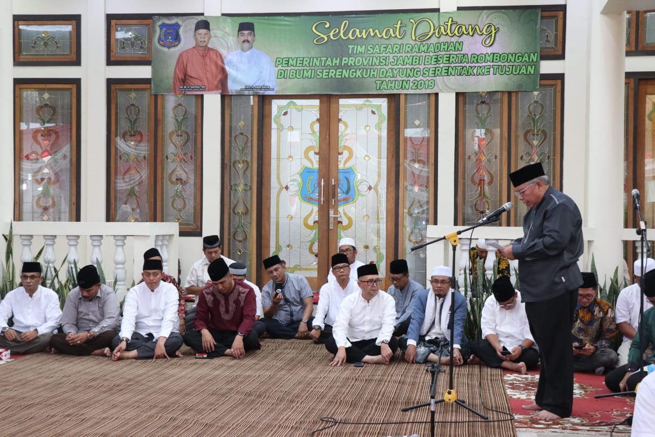 Bupati Safrial Sambut Kunjungan Tim Safari Ramadhan Pemrov Jambi Ke Tanjabbarat