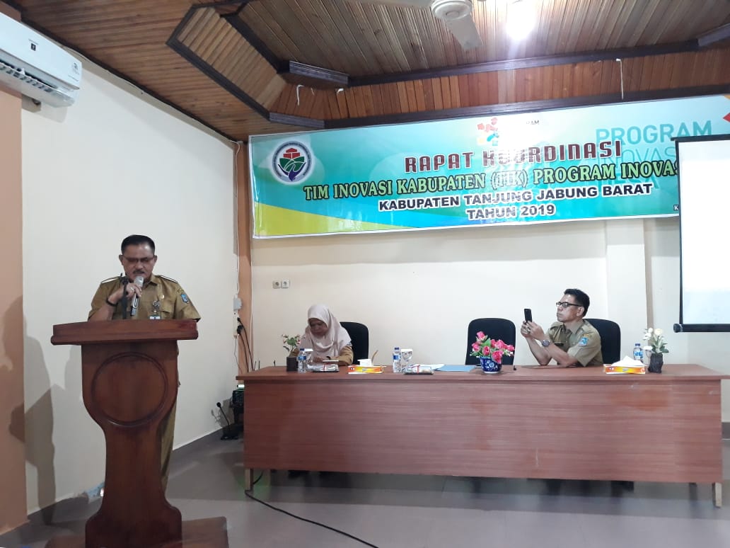 Dinas PMD Tanjabbar Gelar Rapat Koordinasi Tim Inovasi Kabupaten (TIK)