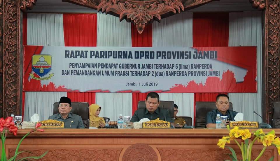 FACHRORI: LIMA RANPERDA INISIATIF DEWAN DORONG KEMAJUAN JAMBI