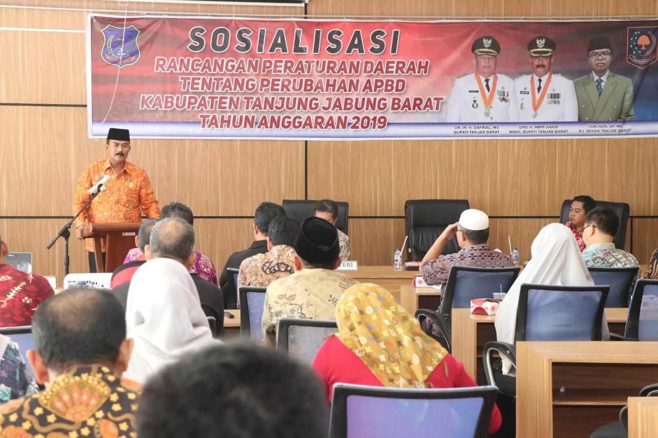 Wabup Amir Sakib Hadiri Sosialisasi Ranperda Tentang APBD Perubahaan Tahun Anggaran 2019,