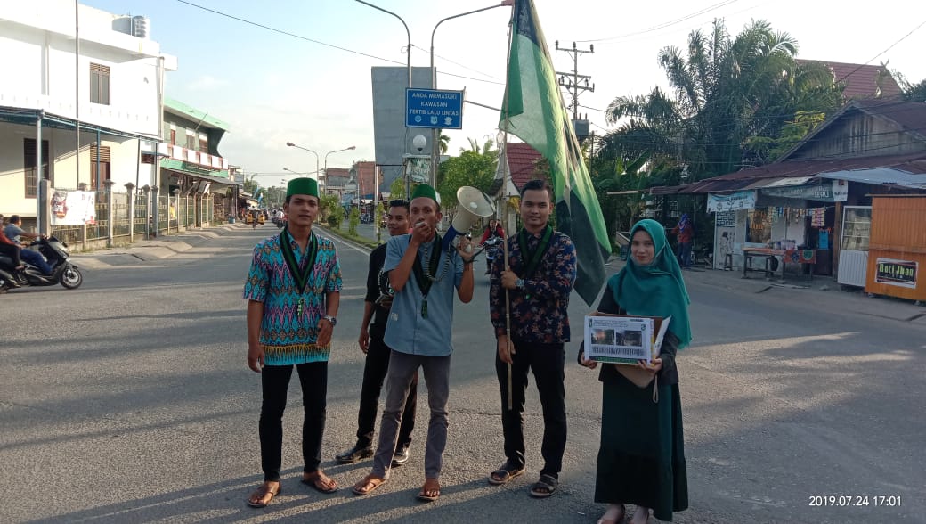 HMI cabang Tanjung Jabung Barat Galang Dana Untuk Korban Kebakaran Teluk Nilau