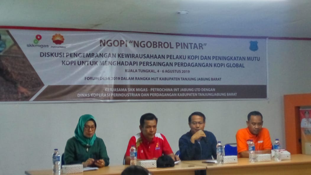 SKK Migas Petrochina Internasional Jabung Ltd dan Diskoperindag Gelar 'Ngopi' Liberika Kembangkan Pelaku Usaha Kopi