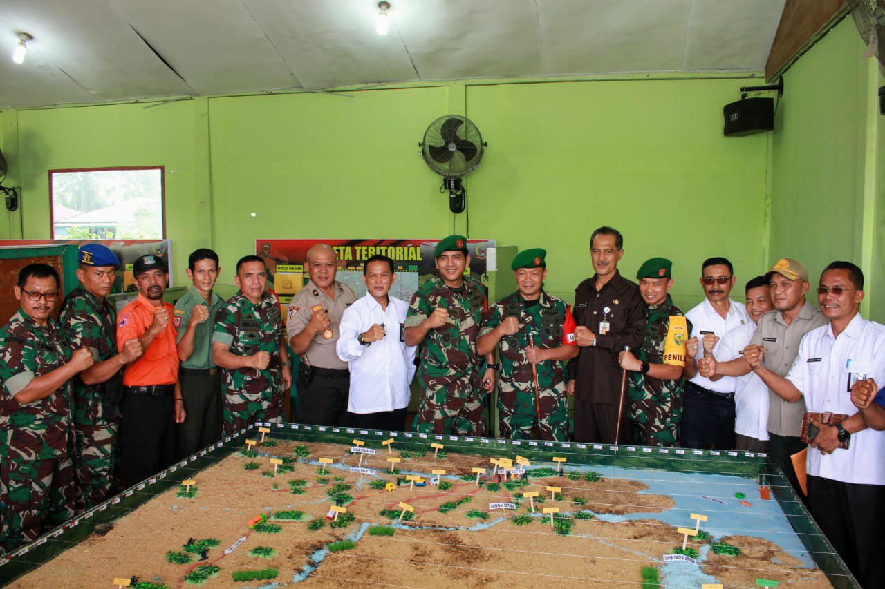 Cegah Karhutla, Sekda Ambok Tuo Hadiri Tatap Muka dan Geladi Posko I Kodim 0419/Tanjab