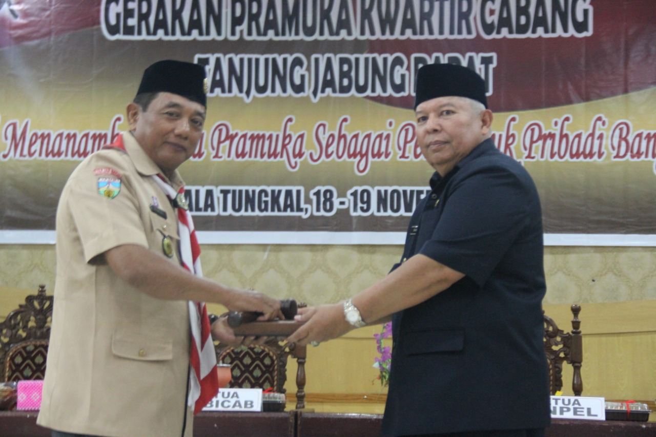 Bupati Tanjab Barat buka  muscab kwartir cabang gerakan pramuka Tanjabbarat