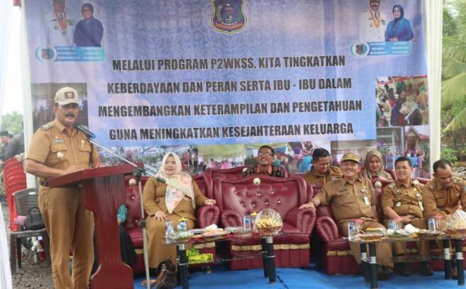 Wabup Dampingi Penilaian P2 -WKSS Provinsi Jambi di Desa Tungkal I