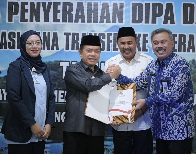 Bupati Al Haris Terima DIPA Dana TKDD 2020, Merangin Kebagian Rp 1,29 Trilyun