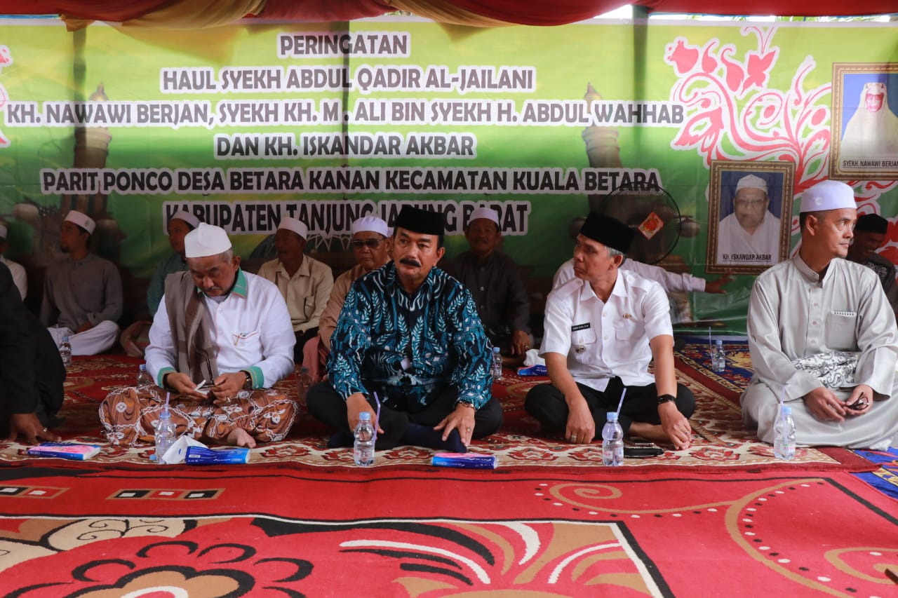 Wabup Hadiri Haul Syekh Abdul Qadir Al-Jaelani di Parit Ponco