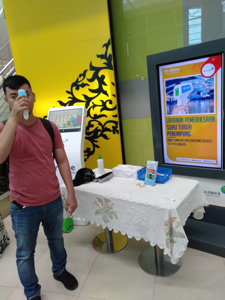 Tingkatkan Antisipasi Virus Corona, Bandara Sultan Thaha Jambi Sediakan Fasilitas Layanan Pemeriksaan Suhu Tubuh Penumpang