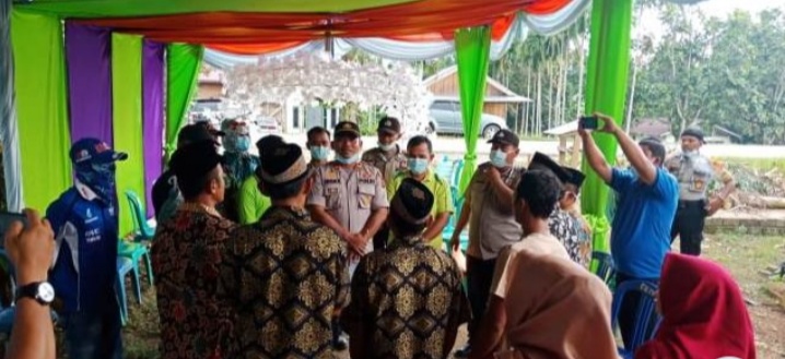 Nekat Gelar Resepsi Dua Nikahan di Merangin di Bubarkan Polisi