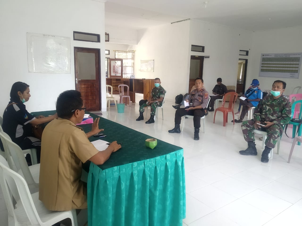 Satgas Pamtas Yonif Rider 142/KJ Hadiri Pembentukan Posko Siaga Covid-19 di NTT