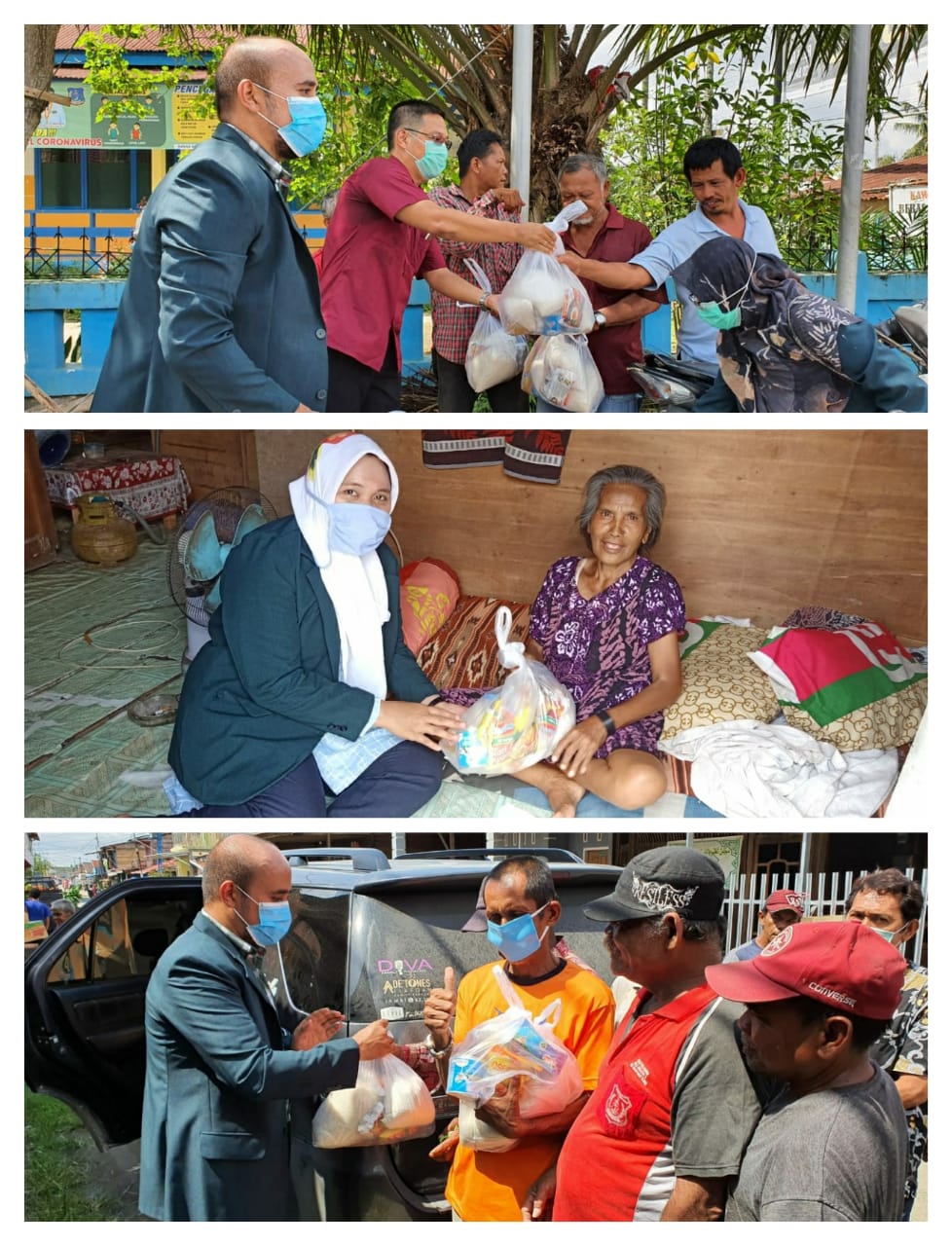 IDI Tanjabbar Bagi- Bagi Sembako dan Masker Kain Kepada Warga