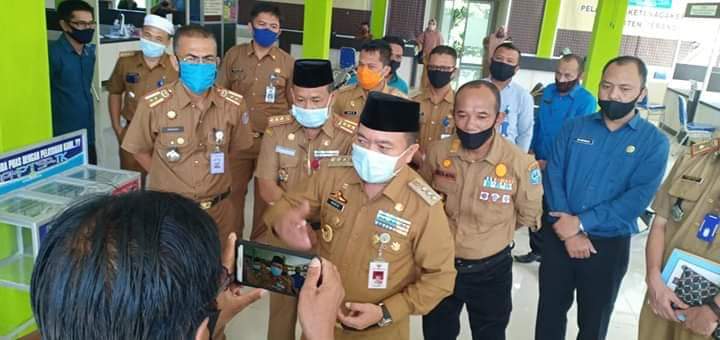 Hari Pertama Masuk Kerja, H Al Haris Sidak Pelayanan RSUD dan Perizinan