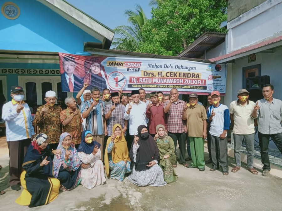 Warga Desa Temenggung Limun Targetkan Kemenangan Cek Endra - Ratu 85 %