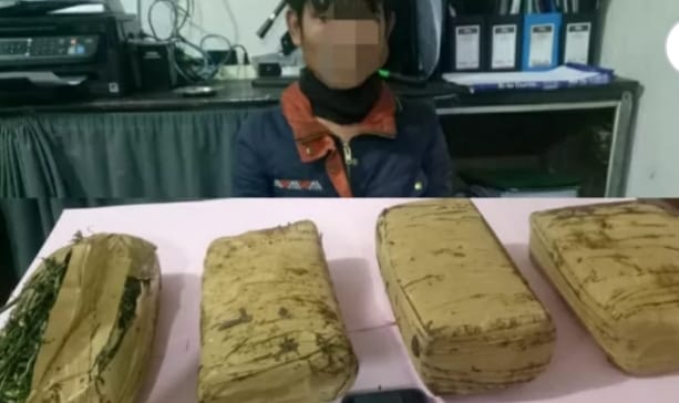 Polres Kerinci Amankan Pemilik 4 KG Ganja Kering