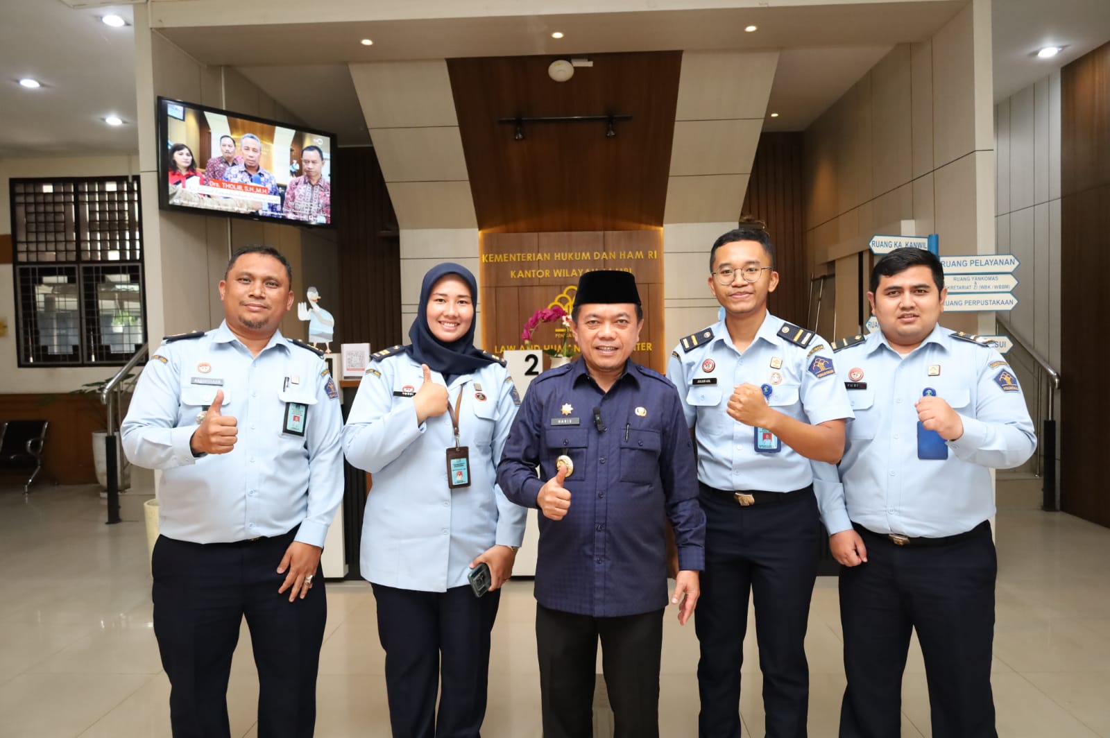 Gubernur Jambi Al Haris Kunjungi Kanwil Kemenkumham Jambi Bicarakan Kesepakatan Terkait Penandatanganan Mou