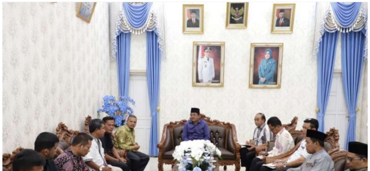 Bupati Tanjabbarat Anwar Sadat Sambut Audiensi IPP Tanjabbarat