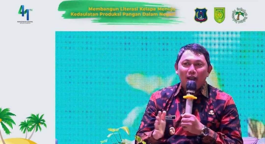 Jadi Narasumber Nasional , Wabup Hairan Ungkap Potensi Kelapa Dalam