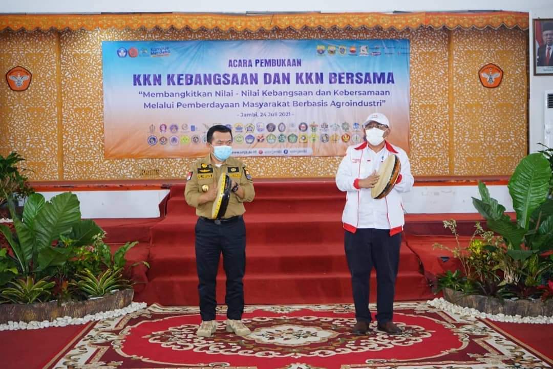 Gubernur Al Haris Harap Peserta KKN Kebangsaan Unja Berikan Sumbangsih Atasi Covid-19 di Desa