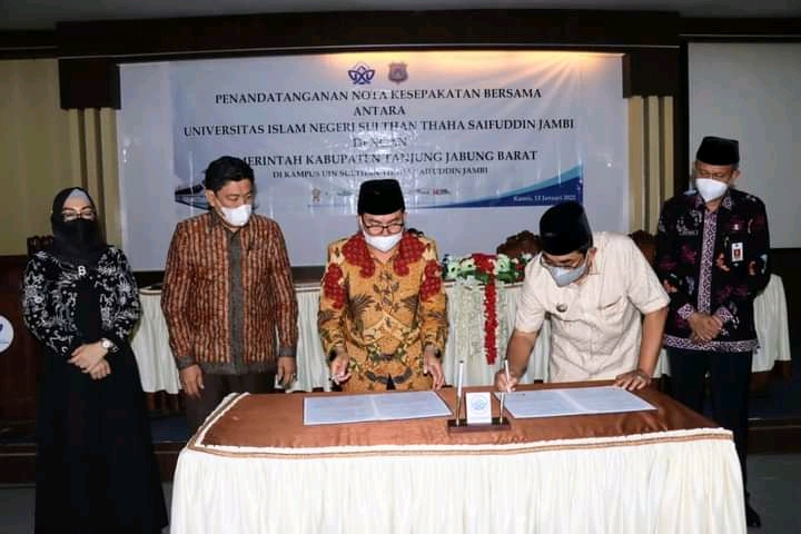 Percepat Pembangunan Daerah, Pemkab Tanjab Barat MoU Bersama UIN STS Jambi