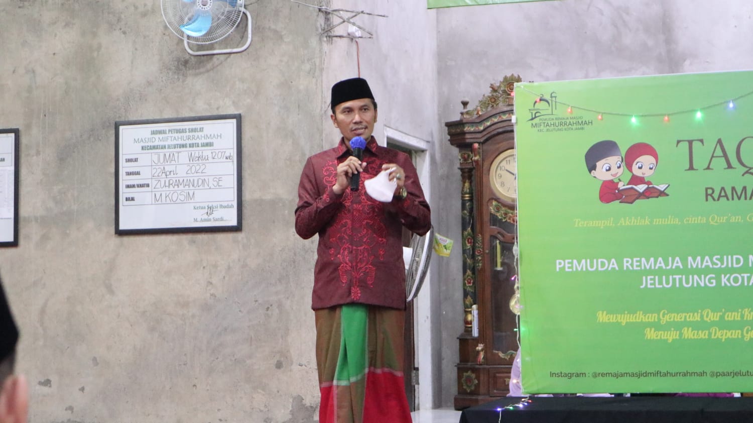 Edi Purwanto Lakukan Safari Ramadhan di Masjid Miftahurrahmah Jelutung