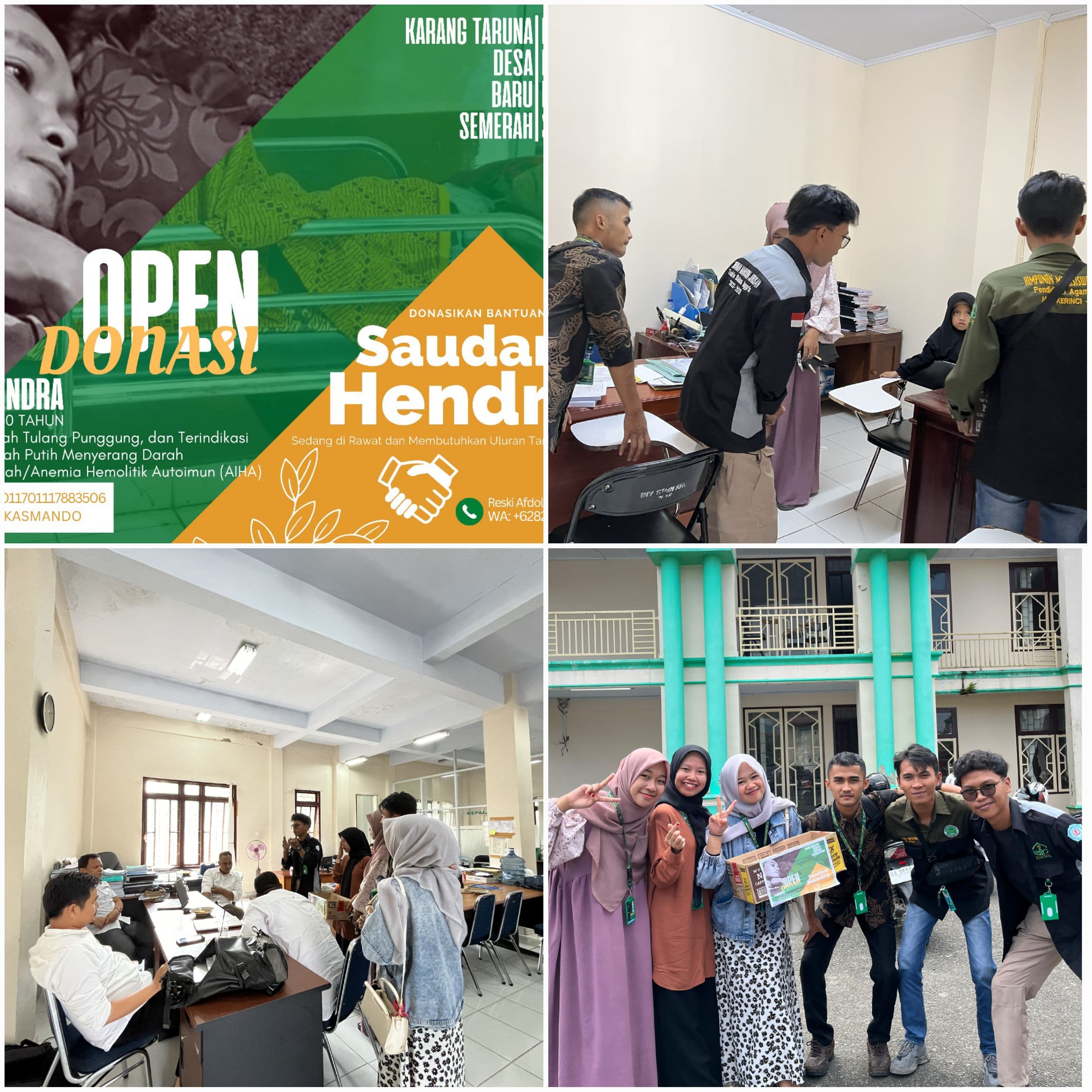 Open Donasi, Mahasiswa KKN IAIN Kerinci Bersama Masyarakat Galang Dana Bantuan