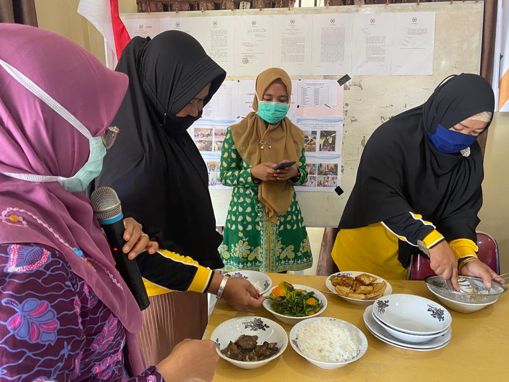 Dinkes Tanjabbarat Gelar Sosialisasi PMBA Gizi Seimbang di Desa Sungai Kayu Aro