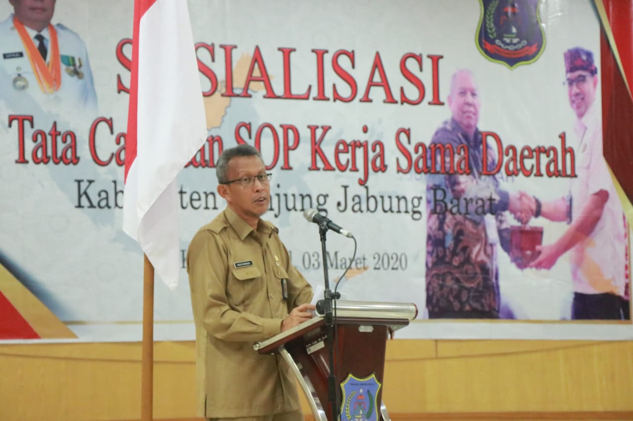 Sekda Tanjab Barat Buka Sosialisasi Tata Cara dan SOP Kerjasama Daerah