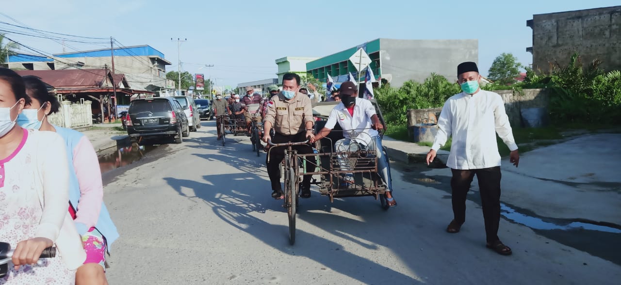 Al Haris Bawa Becak Mantapkan Tim Pemenangan di Tanjab Barat