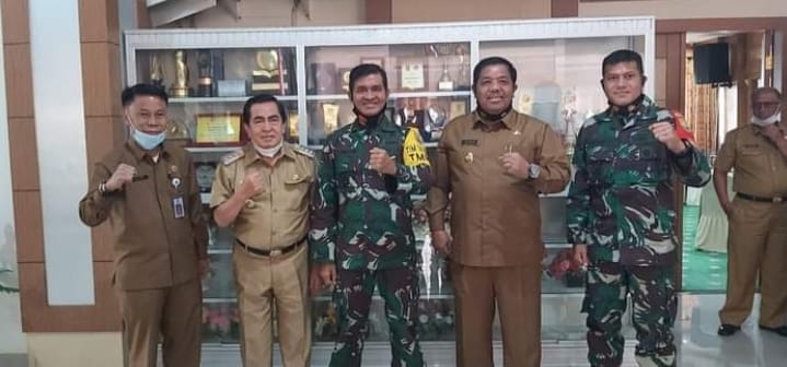 Wako AJB Sambut Kunjungan Kasdam II Sriwijaya 