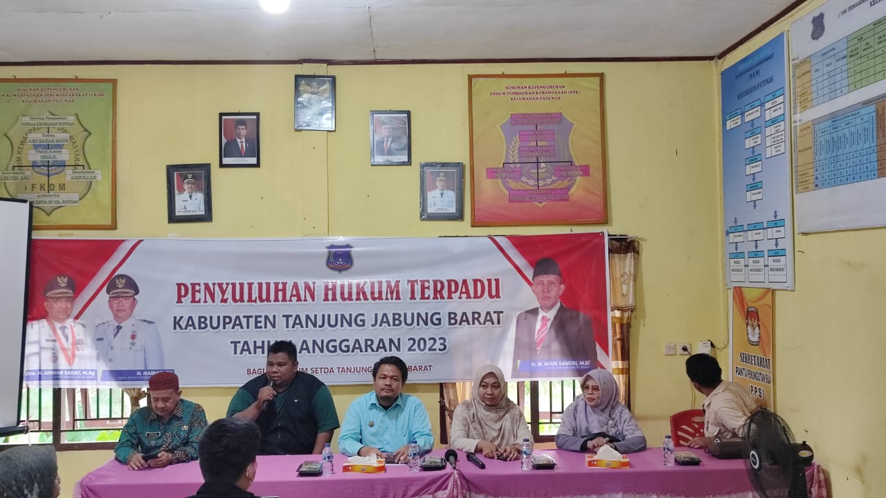 Bagian Hukum Setda Tanjab Barat Gelar Penyuluhan Hukum Terpadu