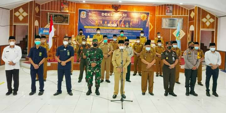 Adirozal Pimpin Deklarasi Bersama Pencegahan Penyebaran Covid-19 di Kerinci