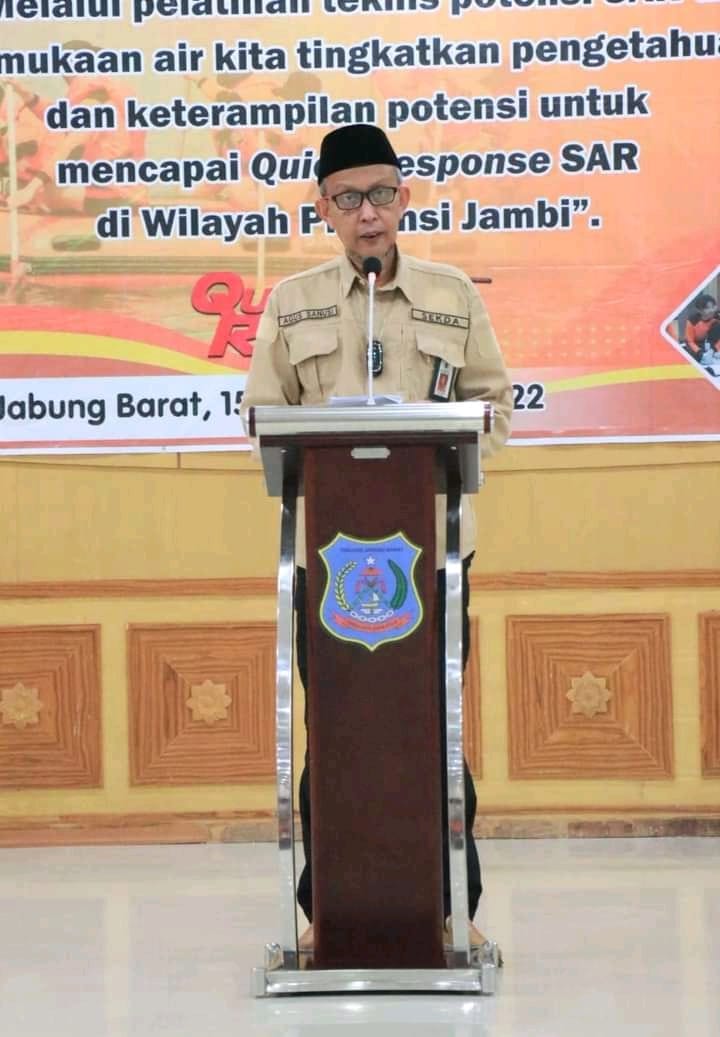 Sekda Tanjab Barat Hadiri Pelatihan Potensi SAR Basarnas Jambi