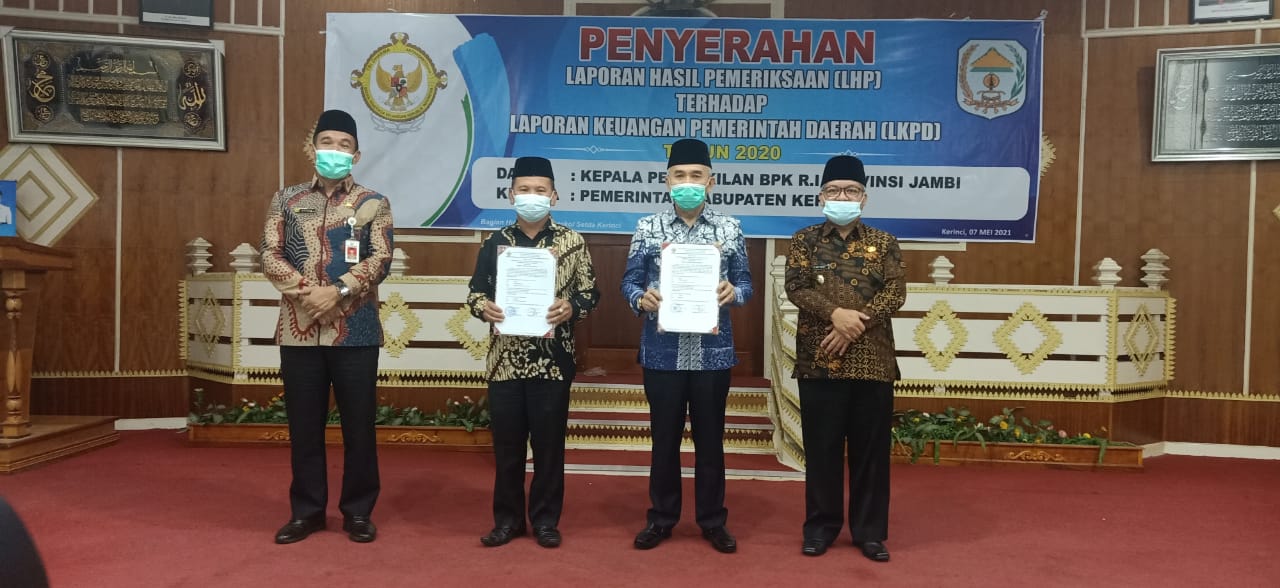 Pemkab Kerinci Raih WTP Tujuh Kali Berturut-Turut