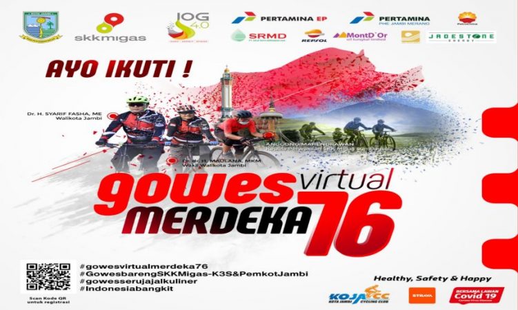 SKK Migas dan KKKS Bersama Pemkot Jambi Gelar Event Gowes Virtual Terbesar