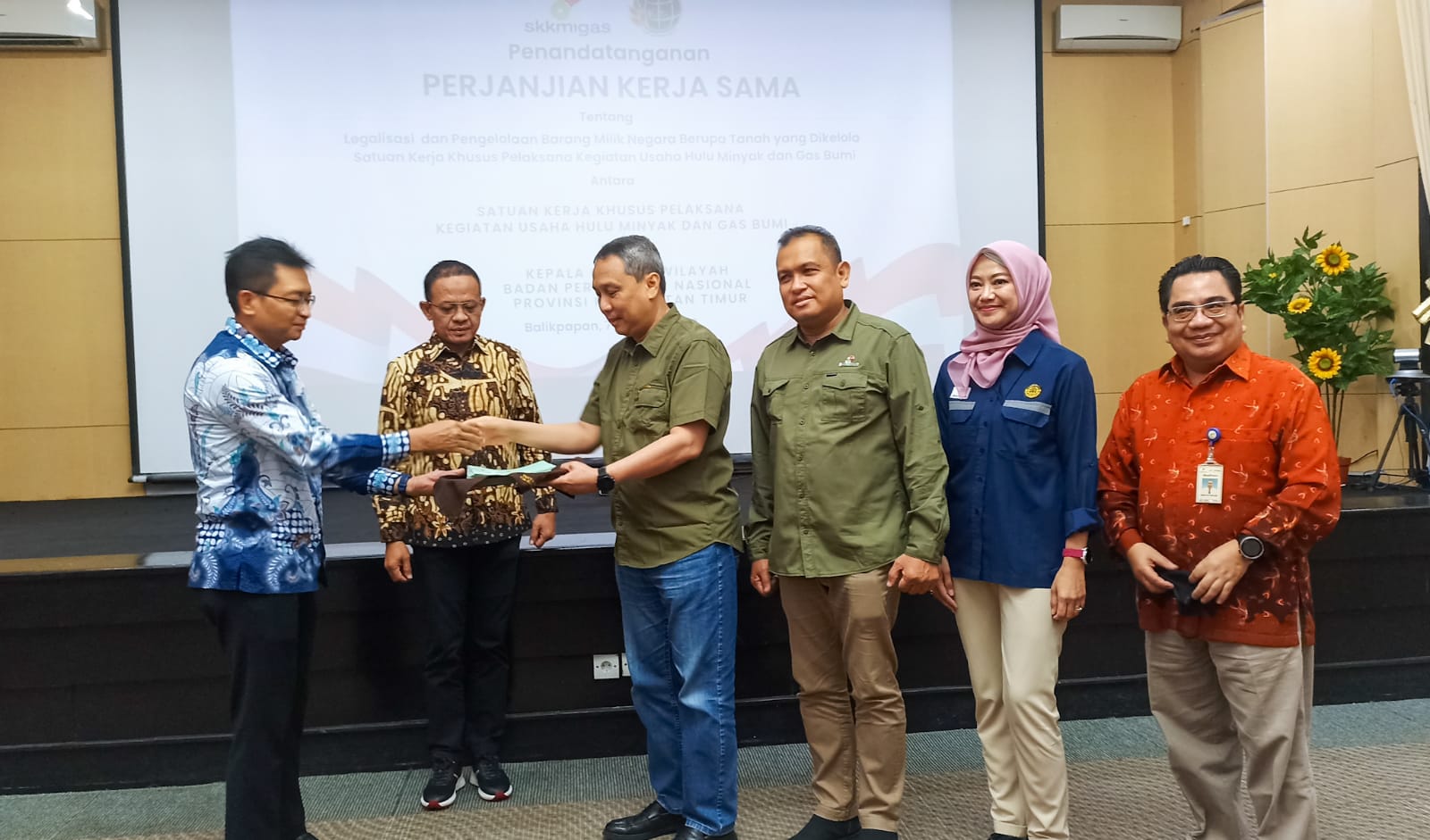 Perkuat Kerjasama Bidang Pertanahan, SKK Migas Tanda Tangani Kerjasama Dengan Kanwil ATR/BPN Kalimantan Timur
